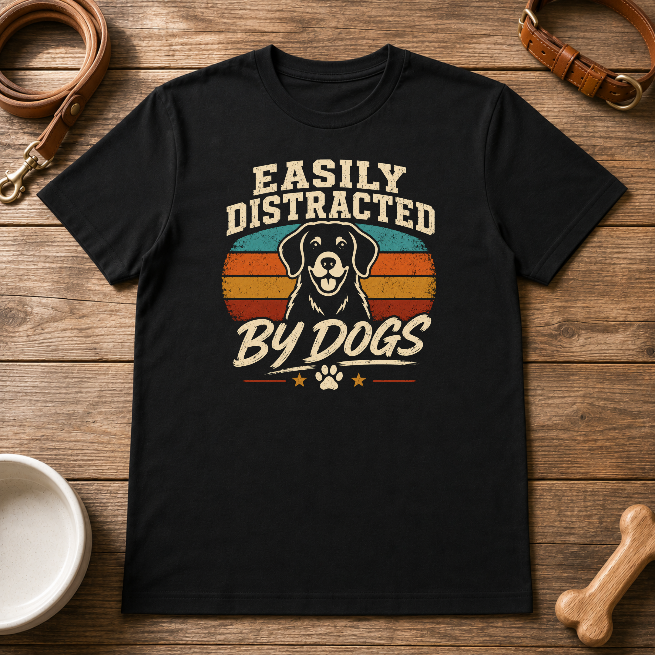 Easily Distracted by Dogs T-Shirt