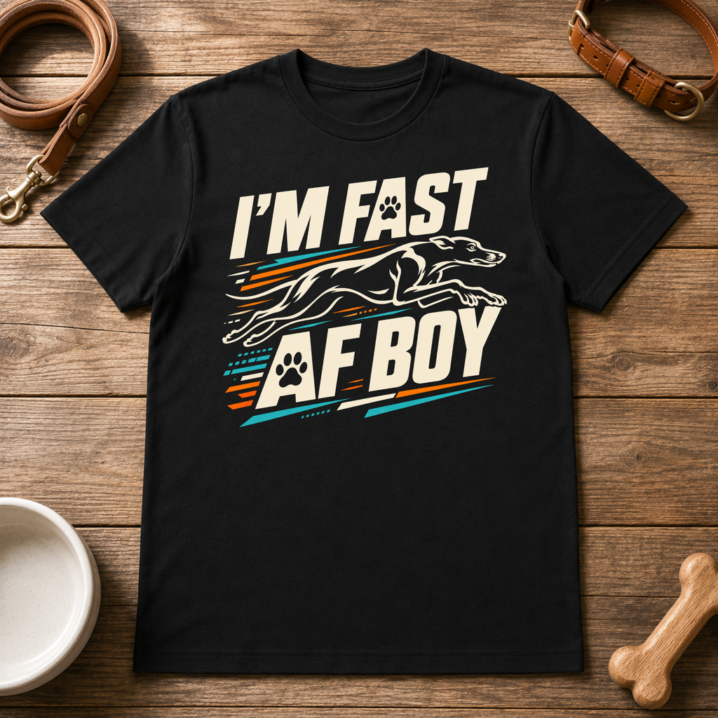 Greyhound I'm Fast AF Boy T-Shirt