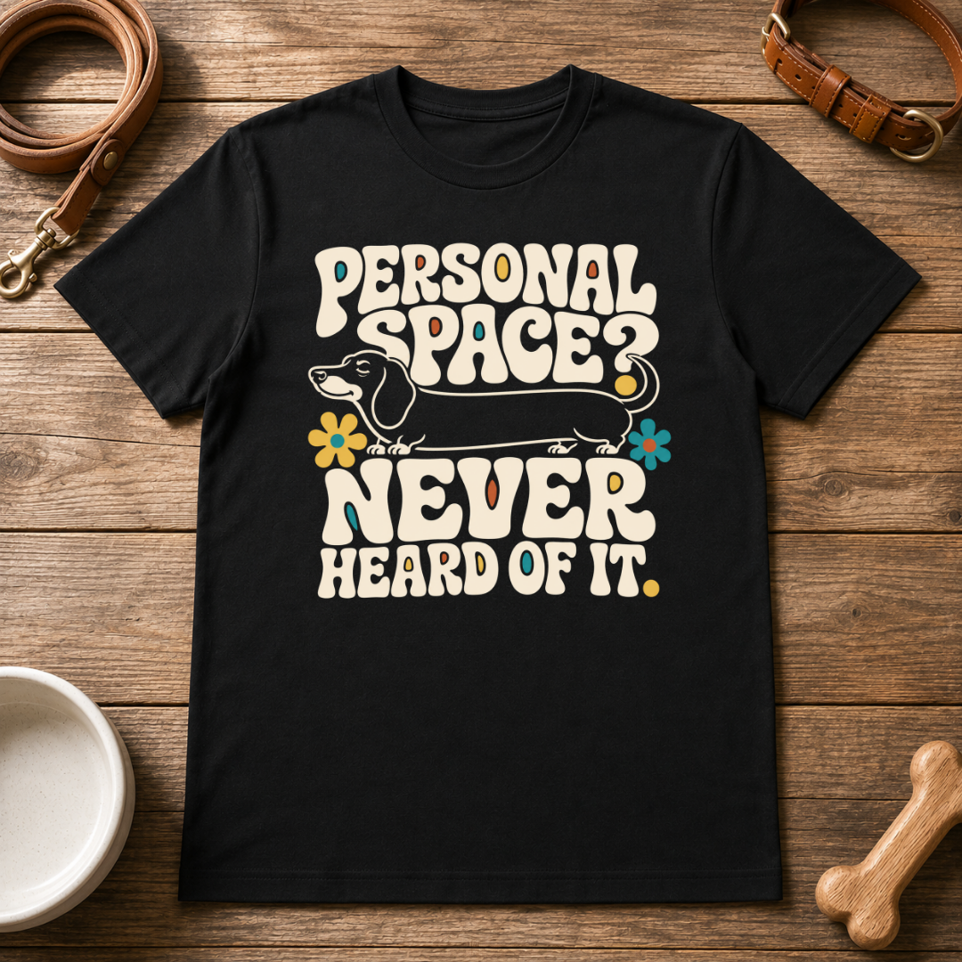 Dachshund | Personal Space, Never Heard of it T-Shirt