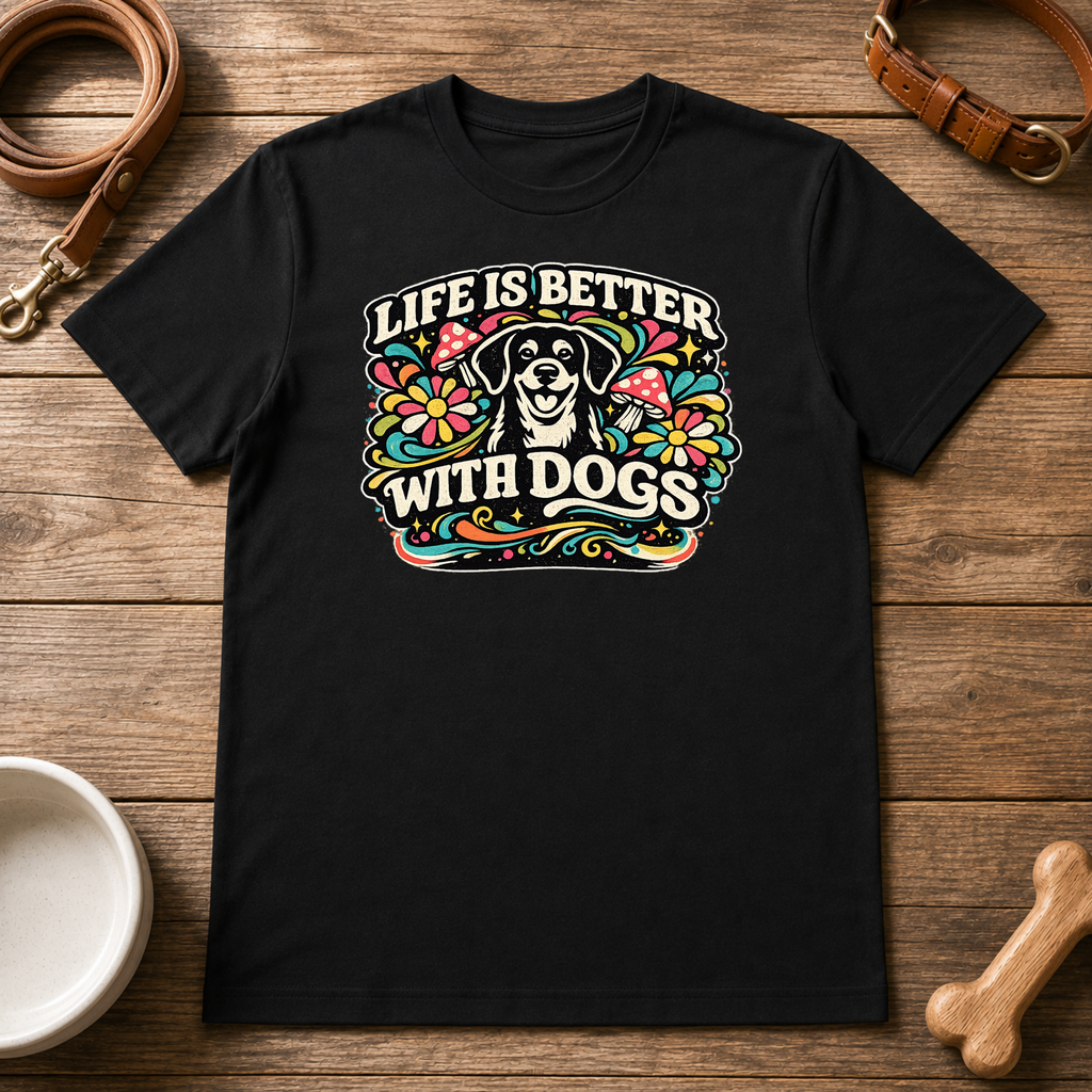 Life is Better with Dogs T-Shirt