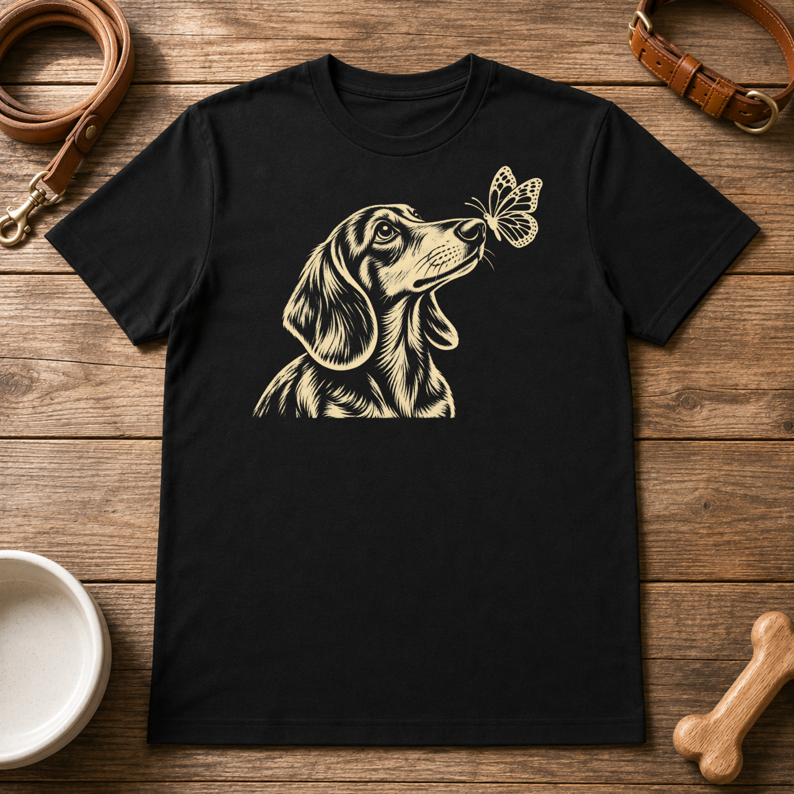 Dachshund Butterfly T-Shirt