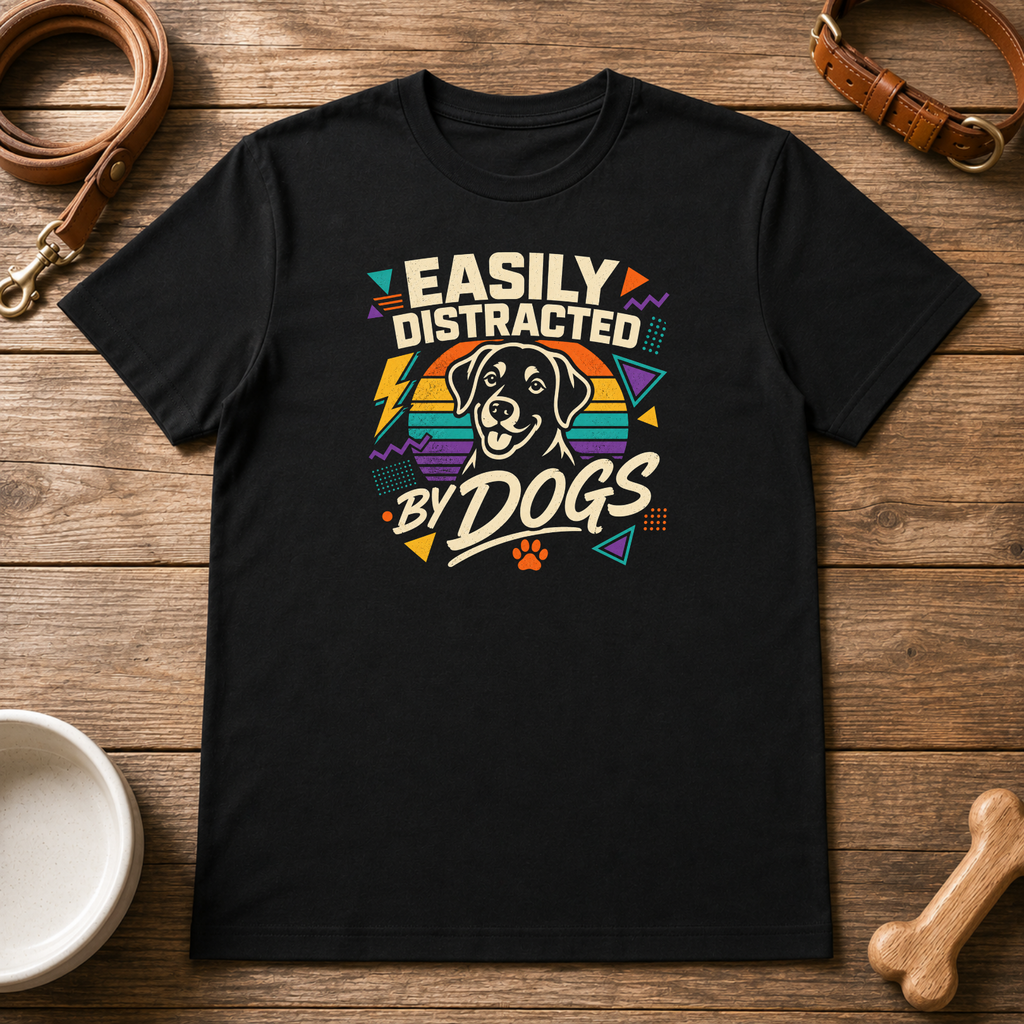 Easily Distracted by Dogs T-Shirt