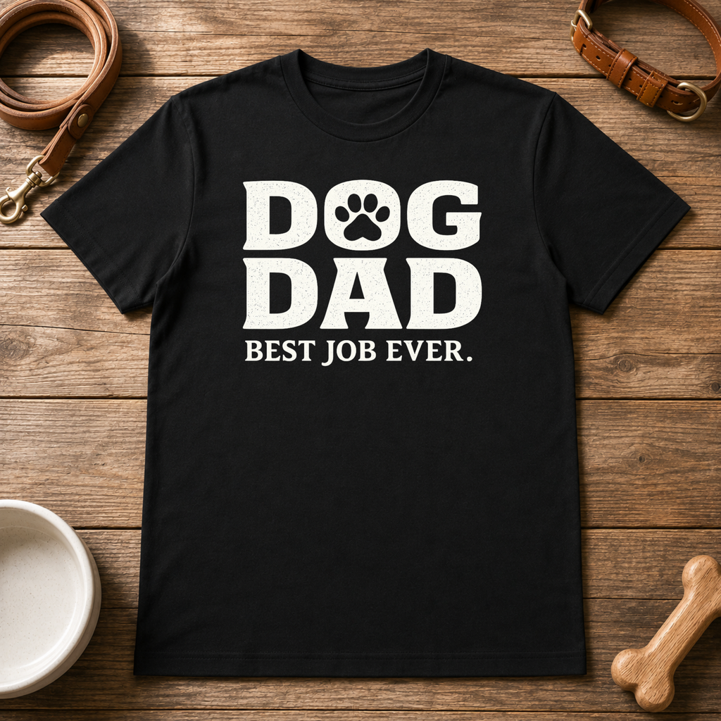 Dog Dad. Best Job Ever T-Shirt
