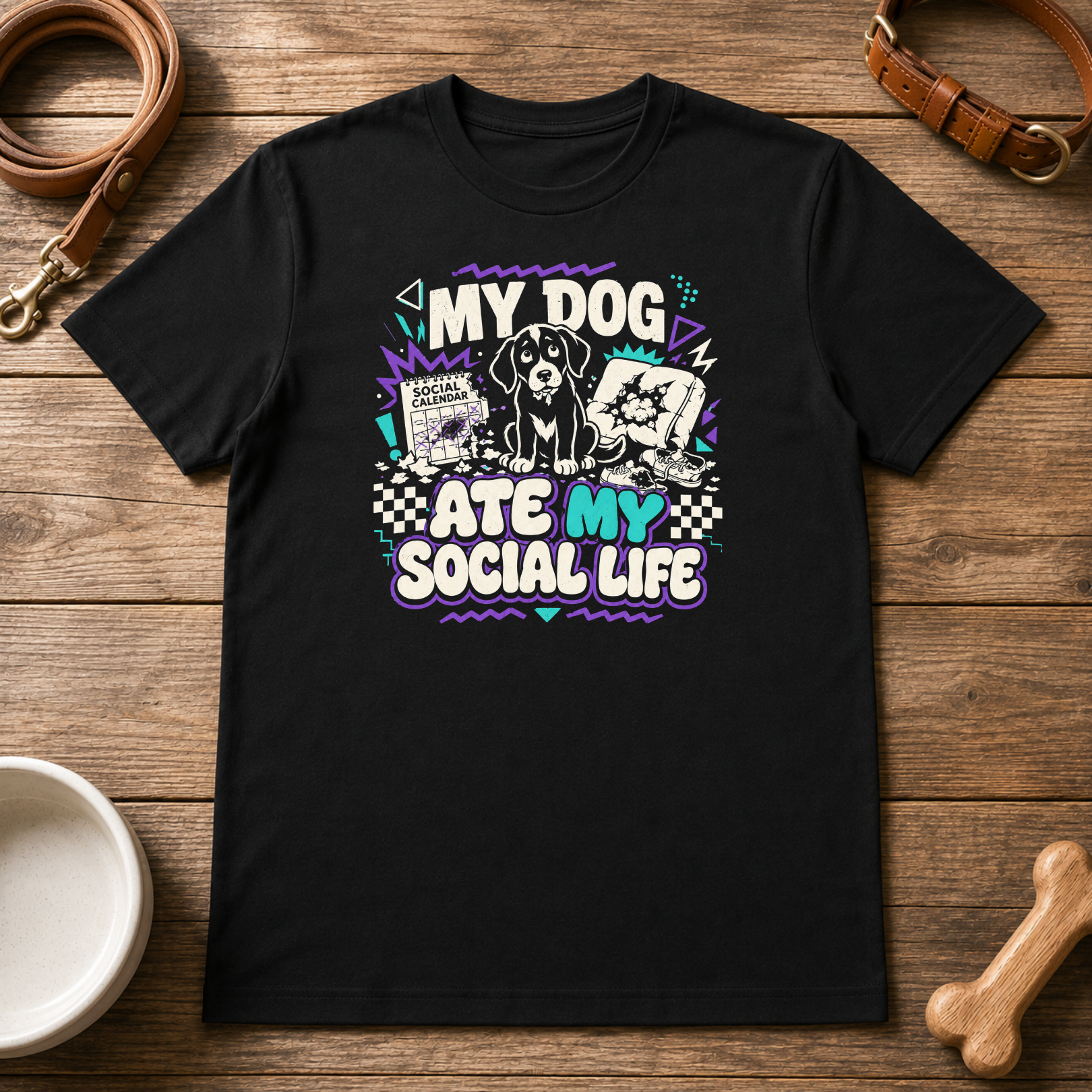 My Dog Ate My Social Life T-Shirt