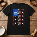 Dog American Flag T-Shirt