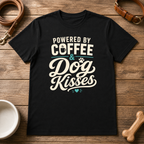 Powered by Coffee and Dog Kisses T-Shirt