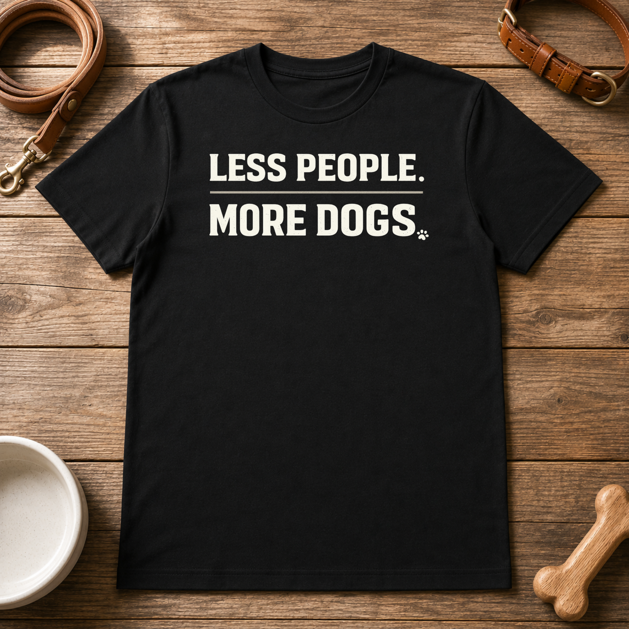 Less People More Dogs T-Shirt