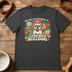 The Key to Happiness is a French Bulldog T-Shirt