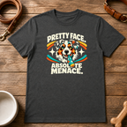 Australian Shepherd Pretty Face. Absolute Menace. T-Shirt