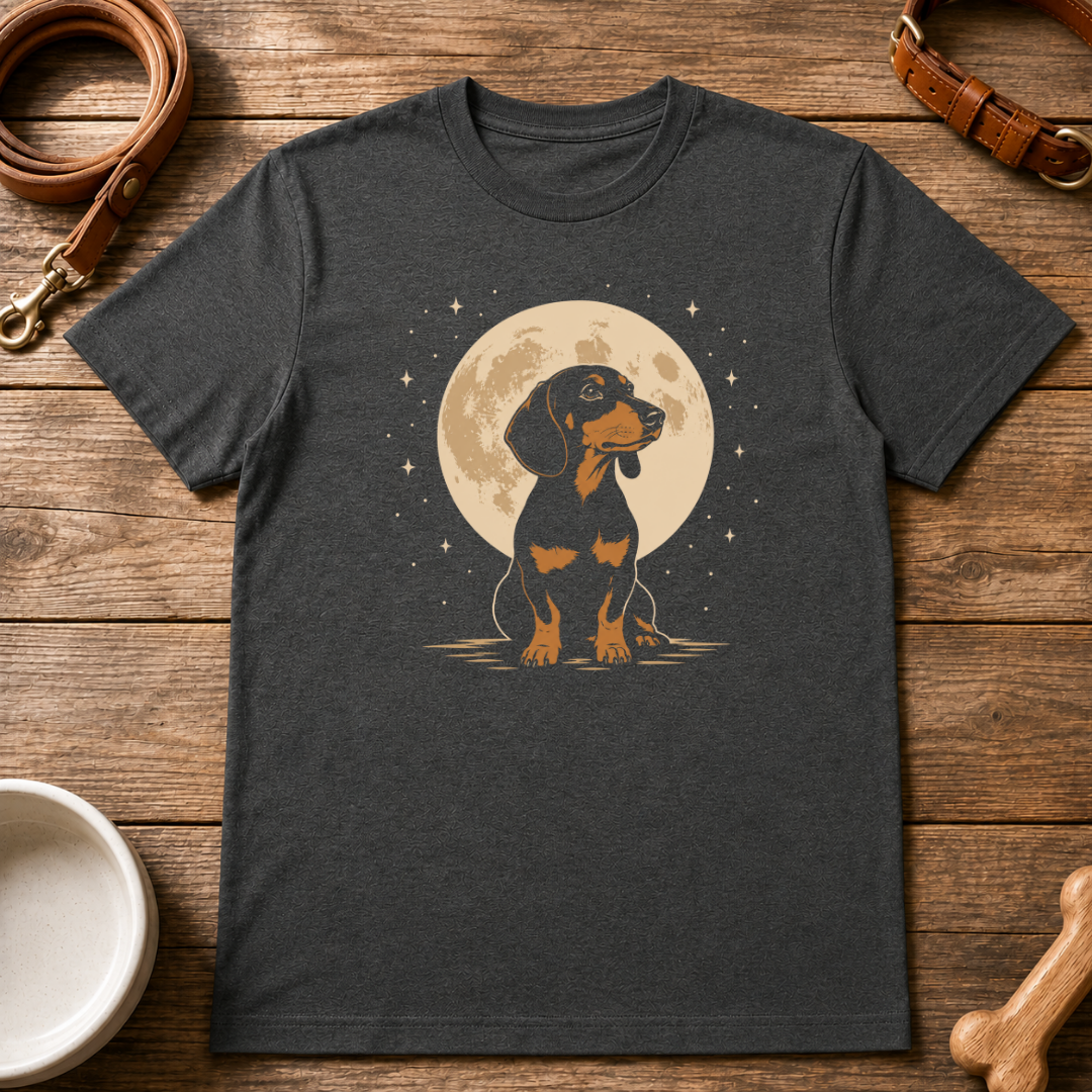 Moon Dachshund T-Shirt