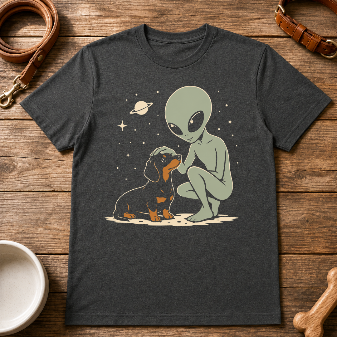 Dachshund and Alien T-Shirt