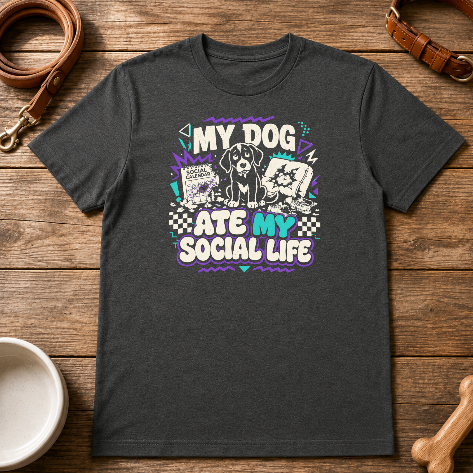 My Dog Ate My Social Life T-Shirt