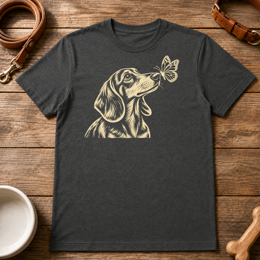 Dachshund Butterfly T-Shirt