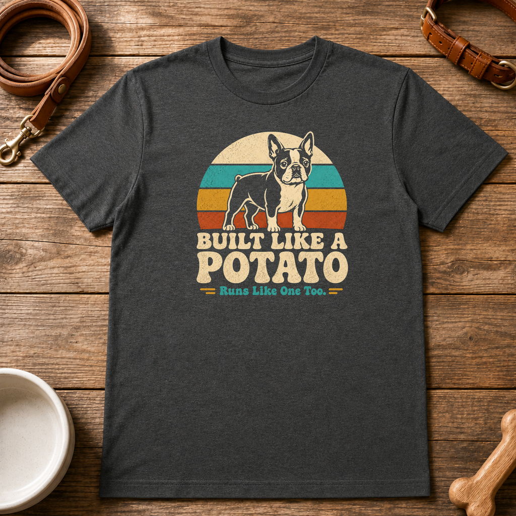 Built Like A Potato Boston Terrier T-Shirt