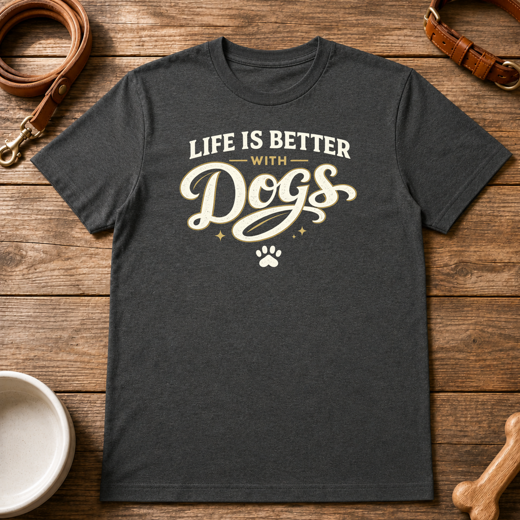 Life is Better with Dogs T-Shirt
