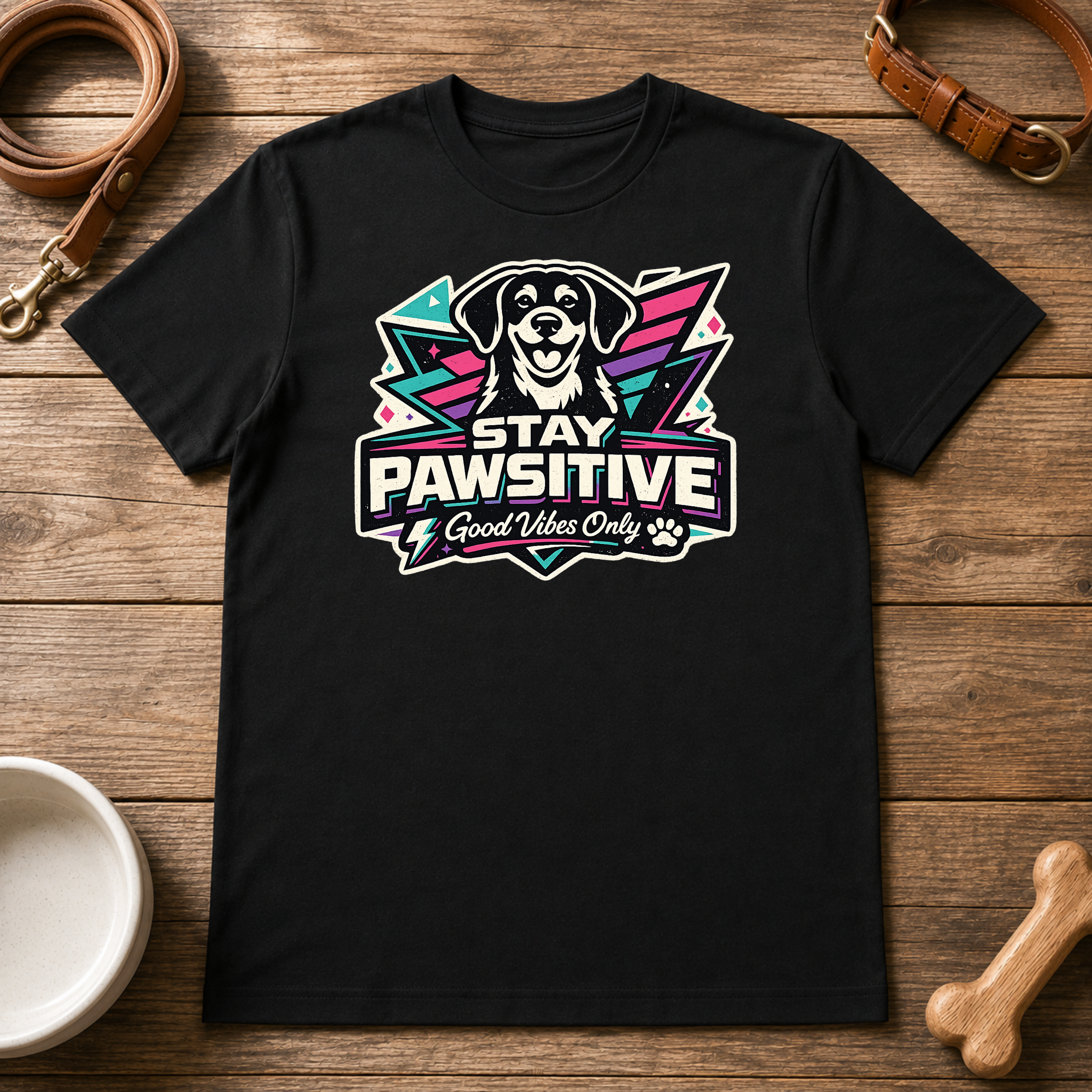 Stay Pawsitive T-Shirt