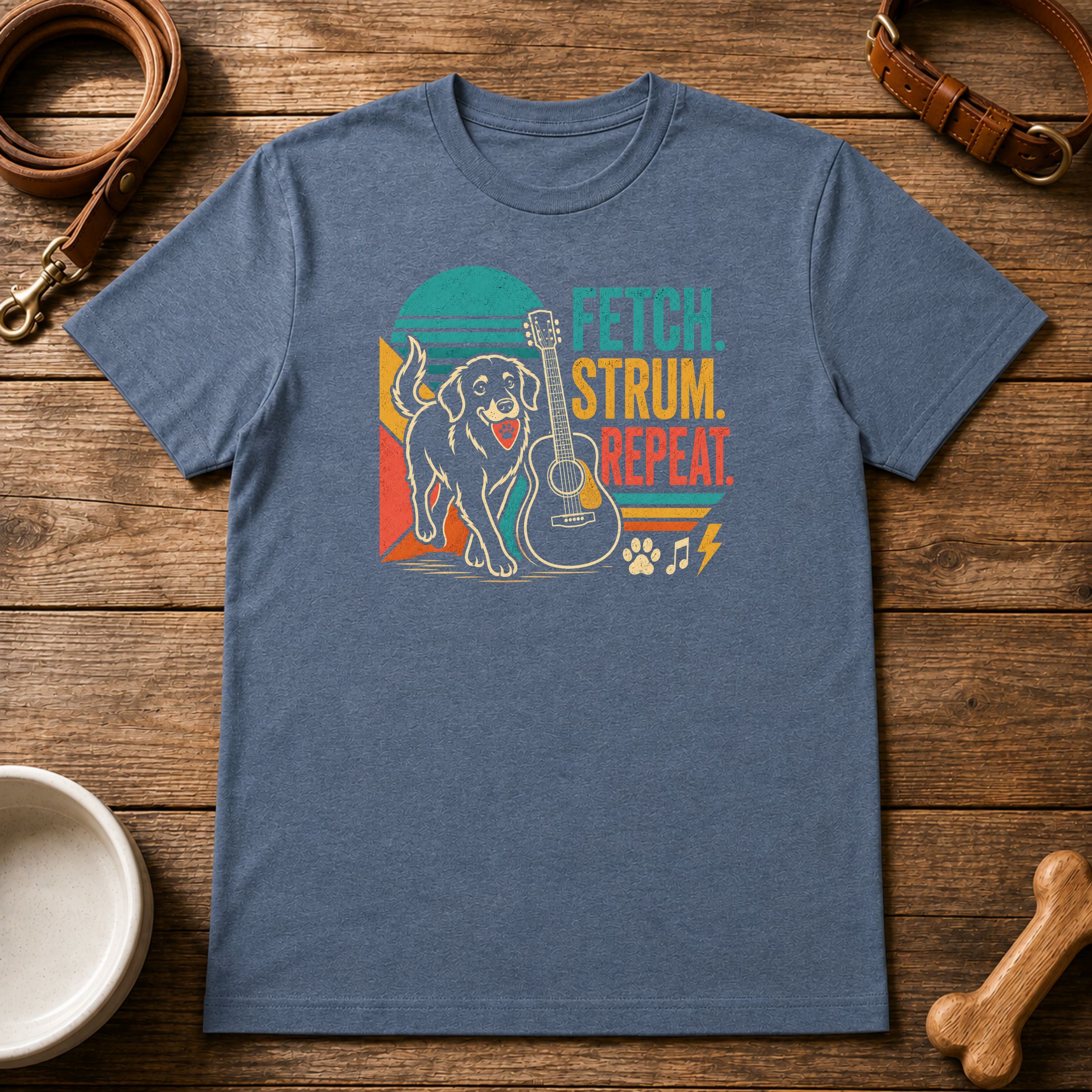 Fetch. Strum. Repeat. T-Shirt