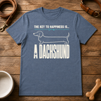 The Key to Happiness is a Dachshund T-Shirt