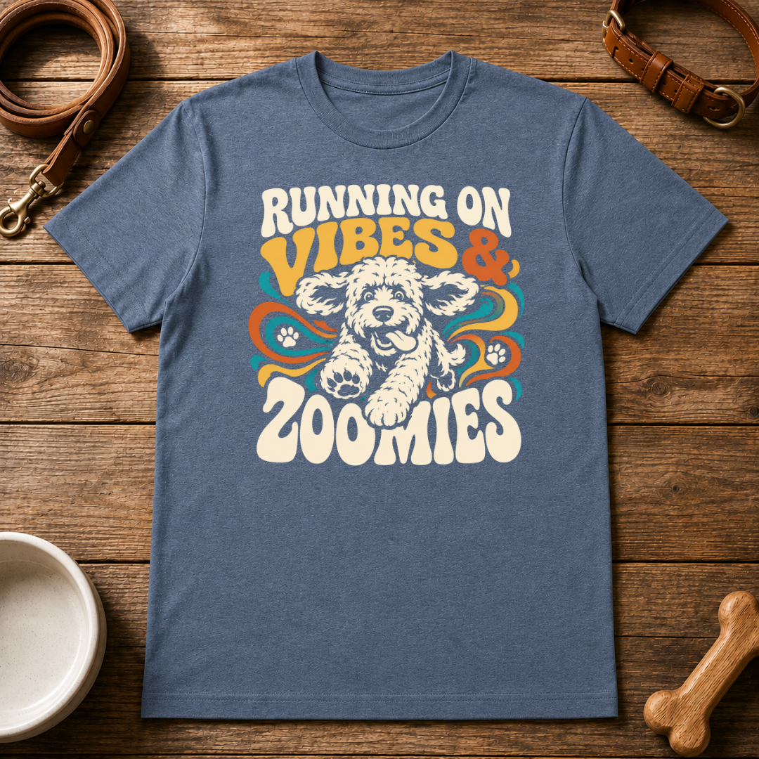 Doodle | Running on Vibes and Zoomies T-Shirt
