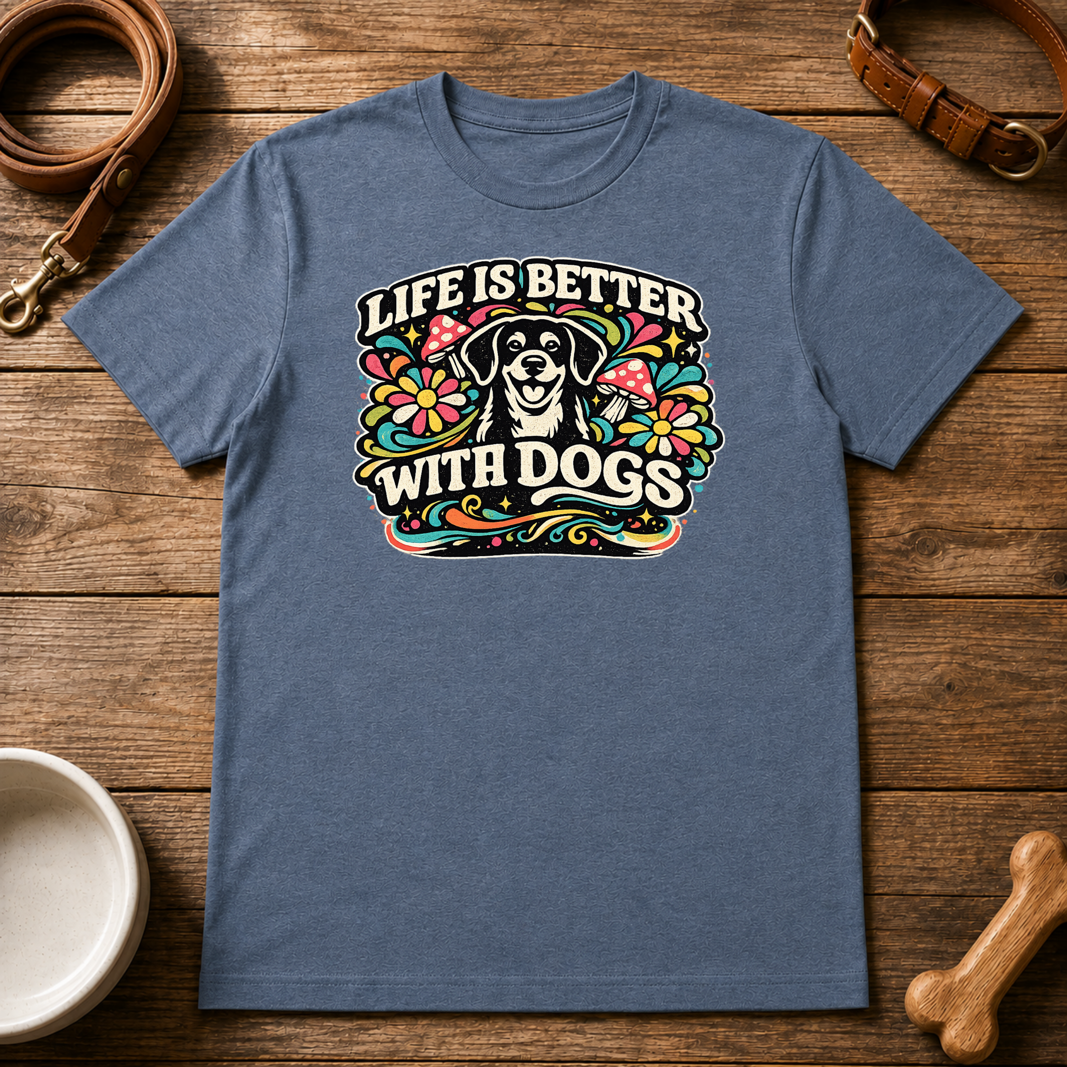 Life is Better with Dogs T-Shirt