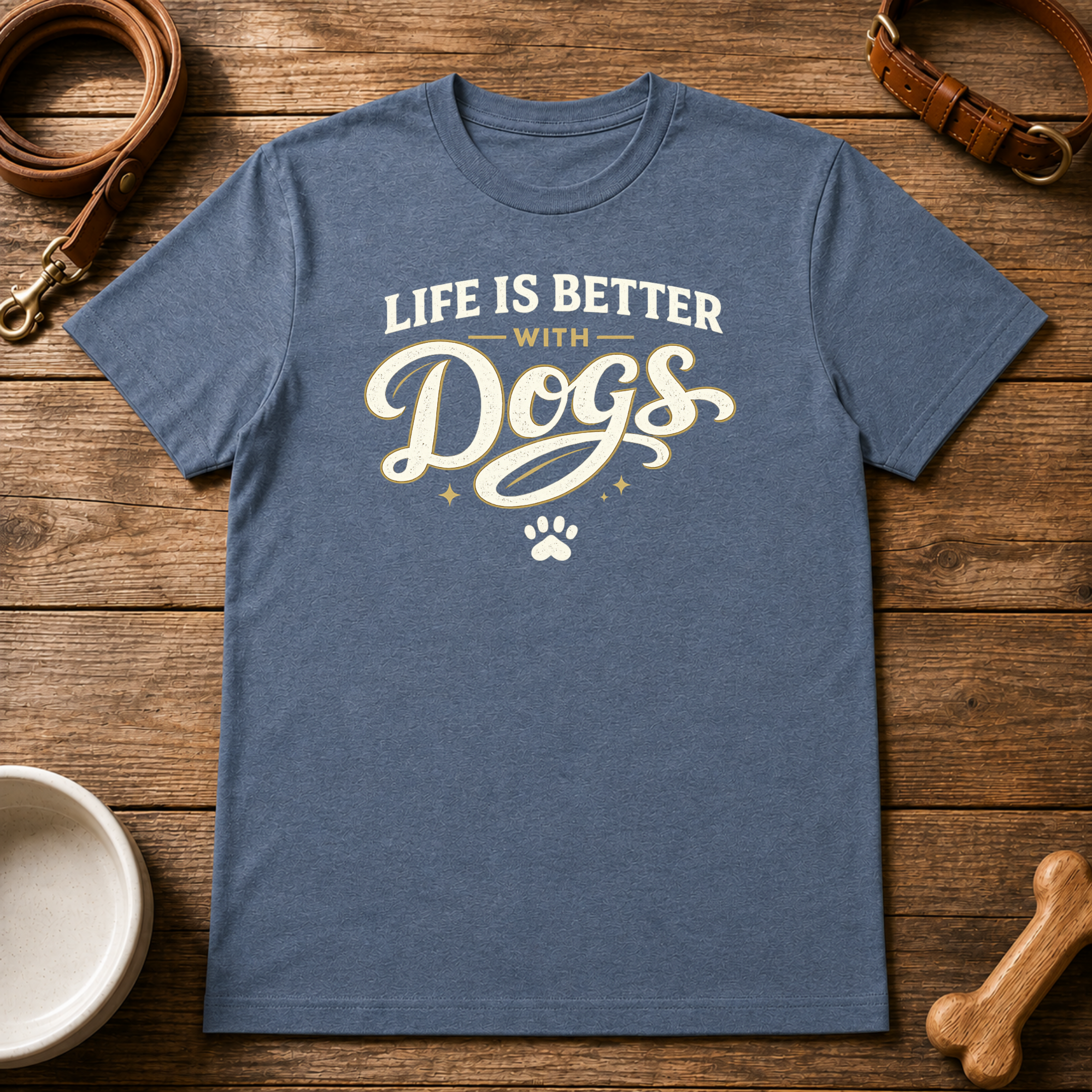 Life is Better with Dogs T-Shirt