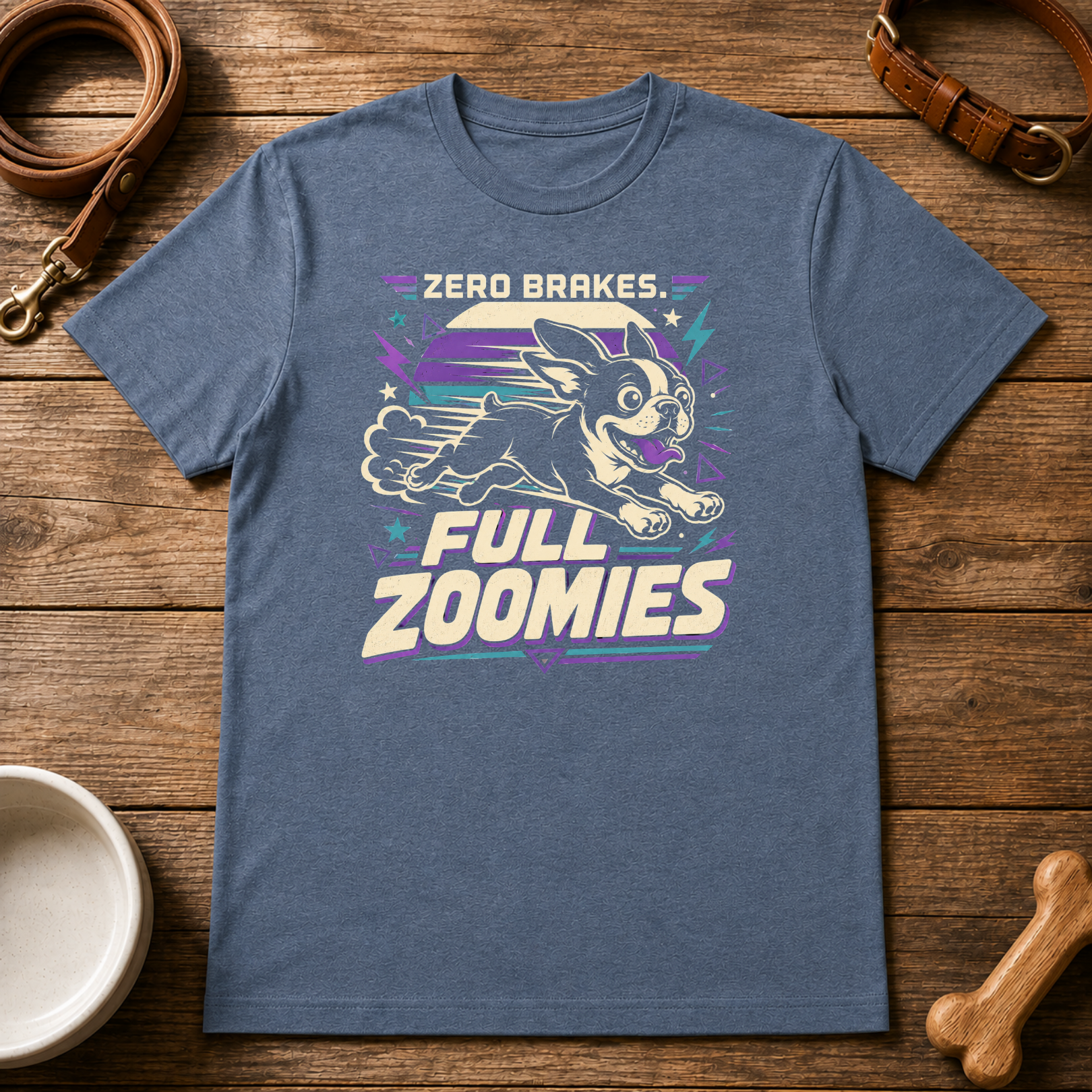 Boston Terrier Zero Brakes T-Shirt