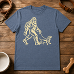 Bigfoot Walking Dachshund T-Shirt