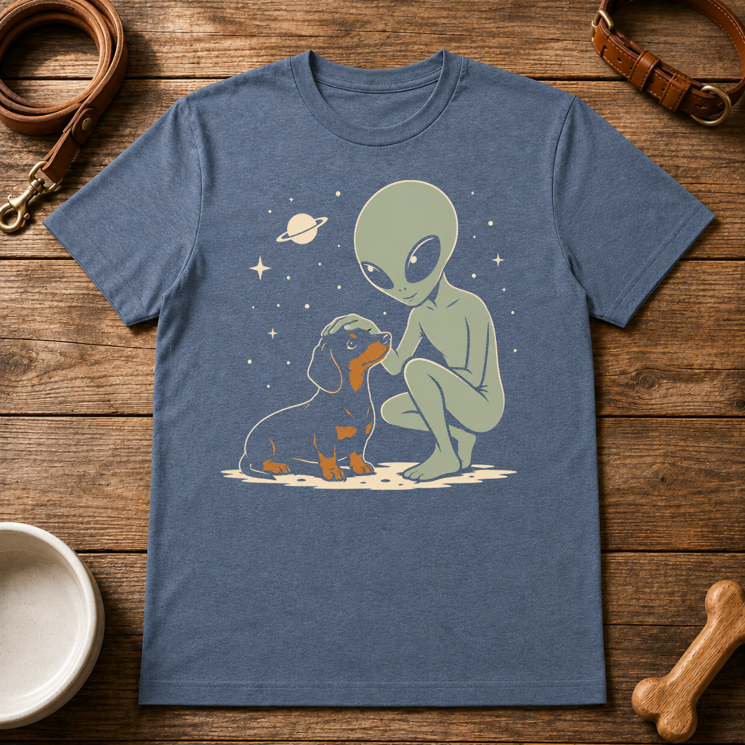 Dachshund and Alien T-Shirt