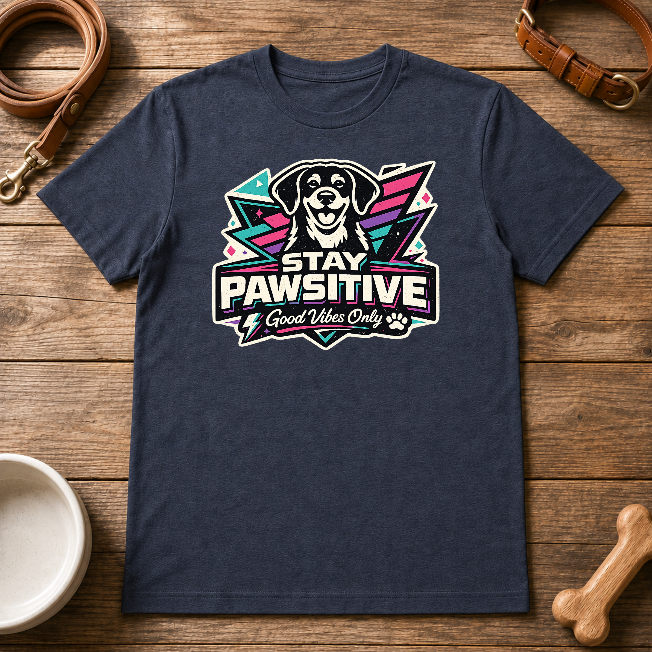 Stay Pawsitive T-Shirt