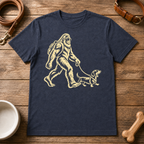 Bigfoot Walking Dachshund T-Shirt