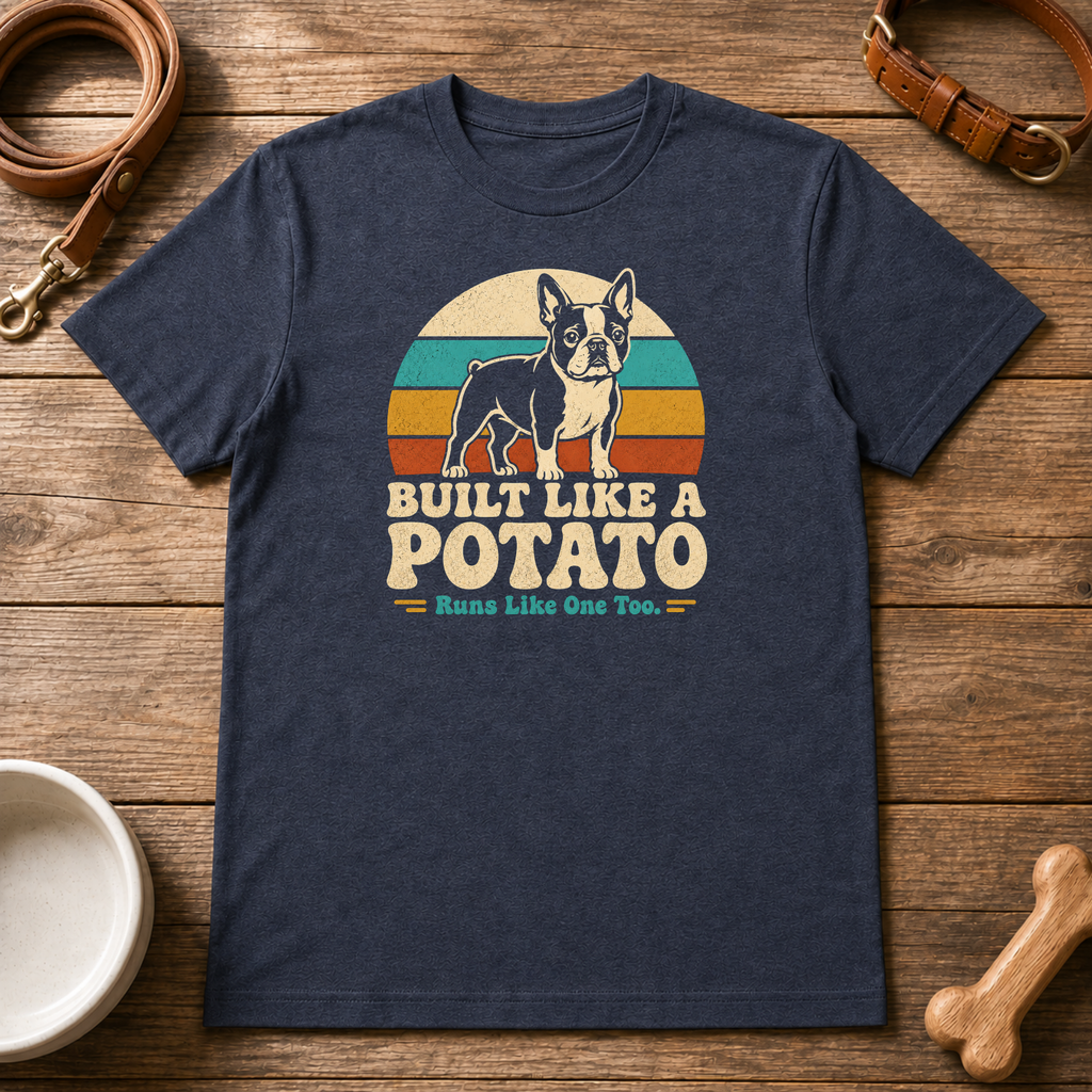 Built Like A Potato Boston Terrier T-Shirt