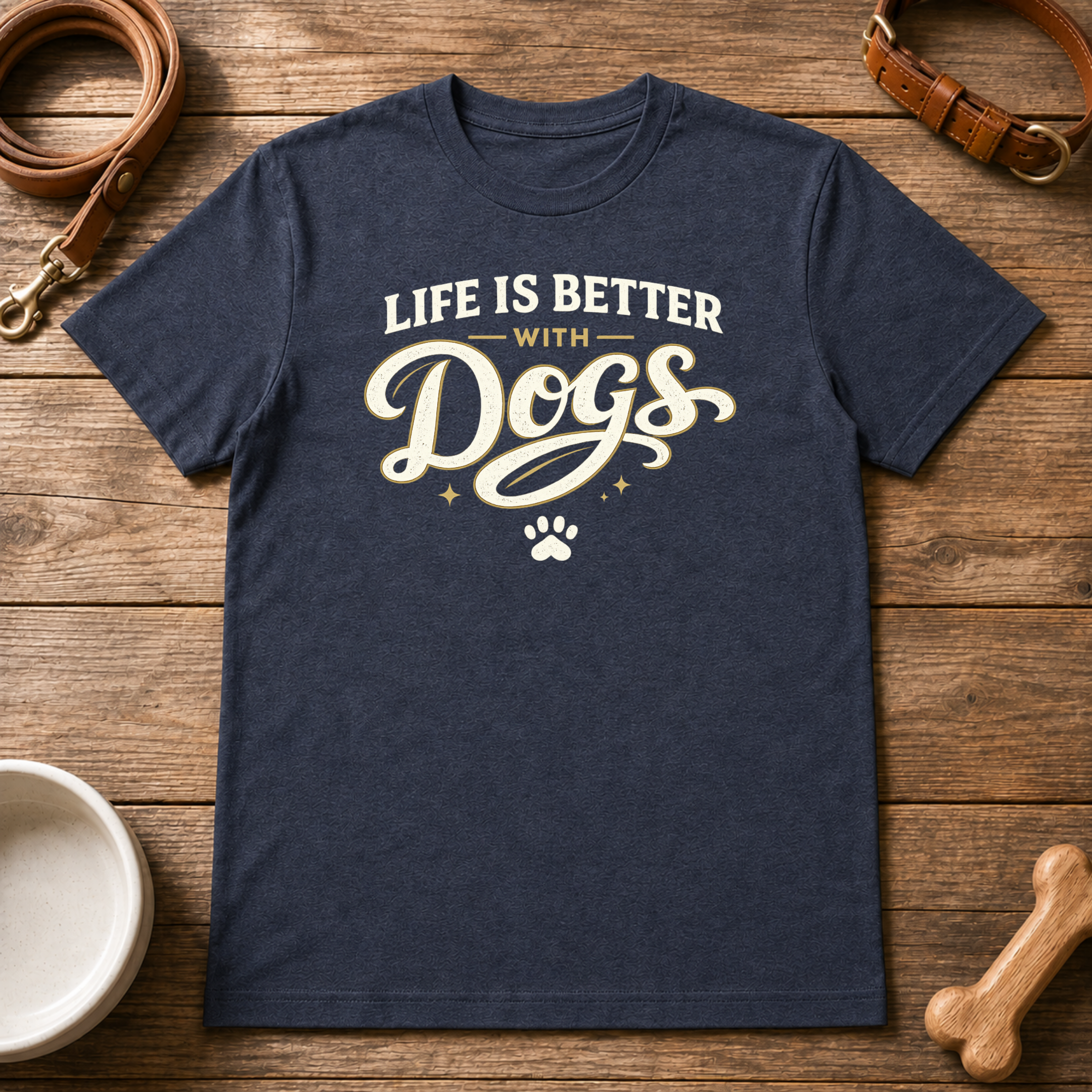 Life is Better with Dogs T-Shirt