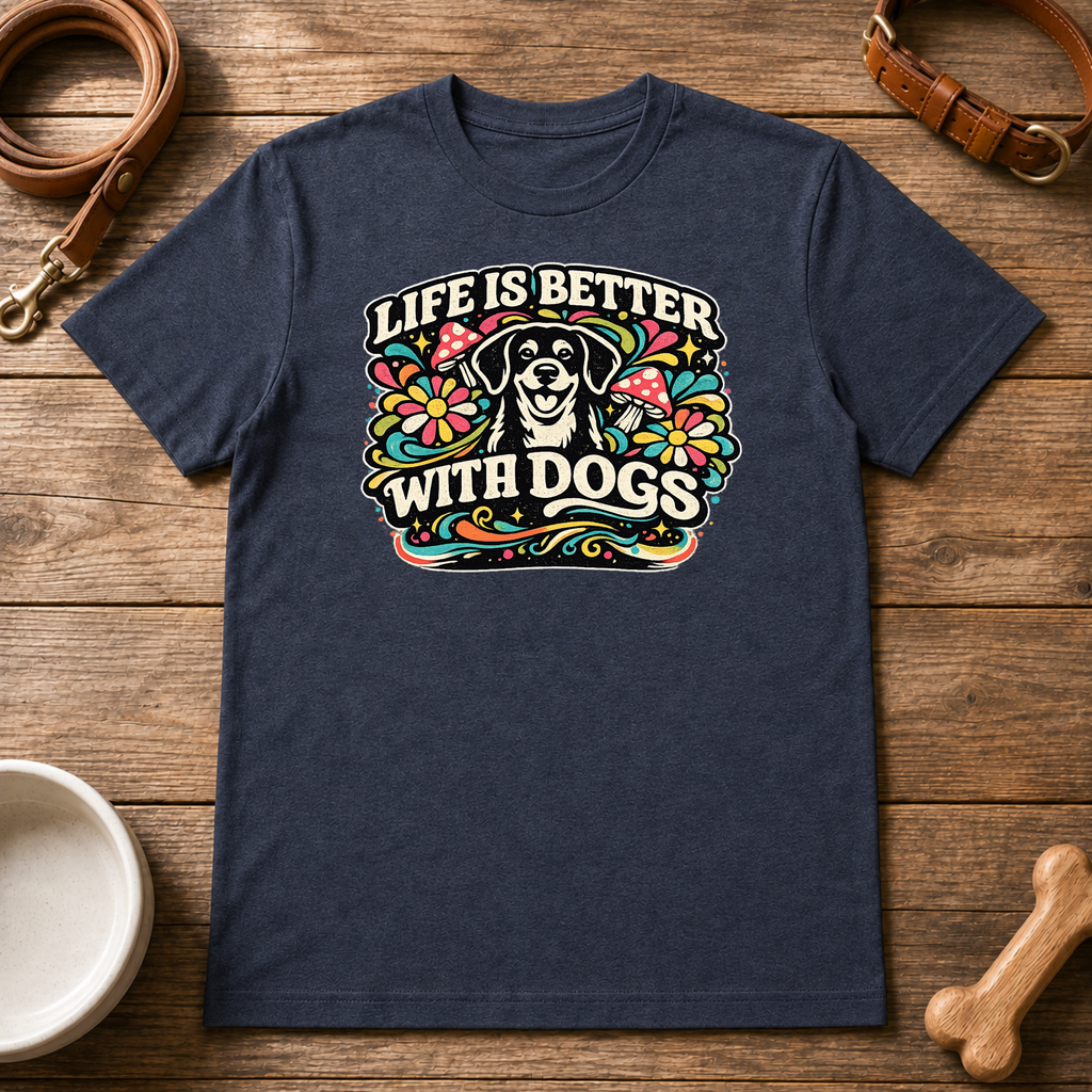 Life is Better with Dogs T-Shirt