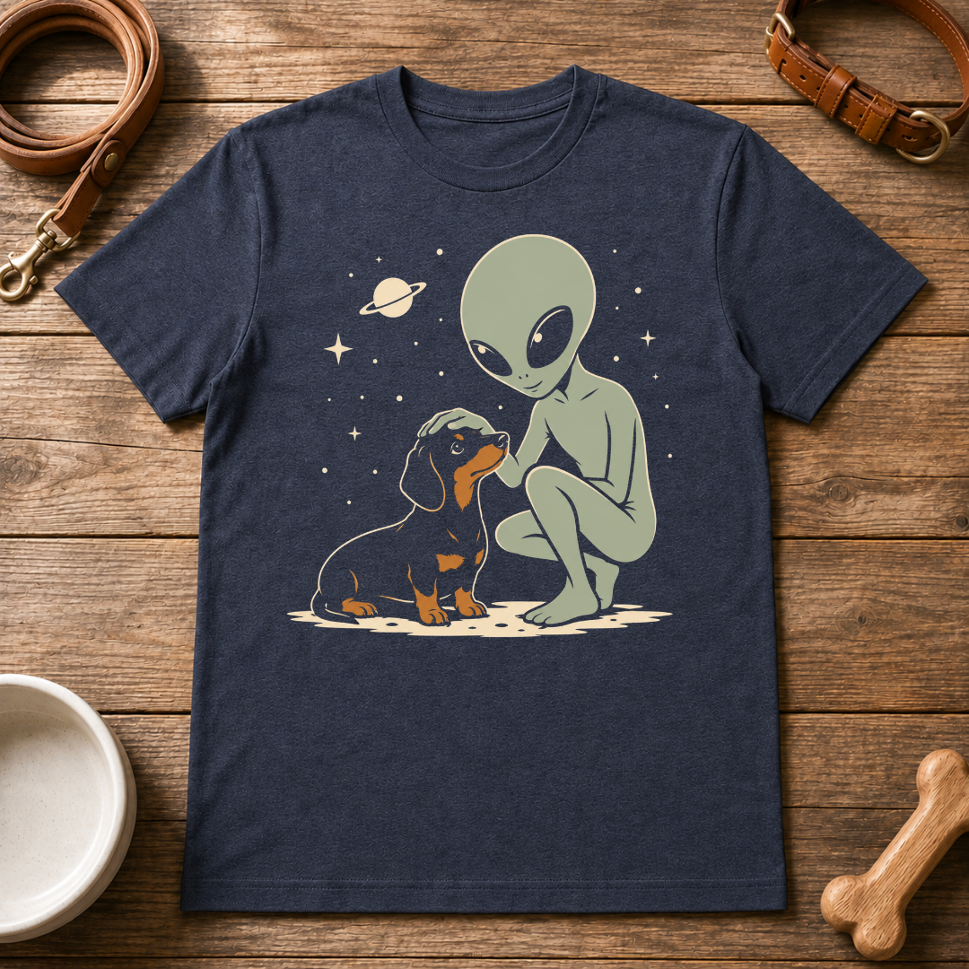Dachshund and Alien T-Shirt