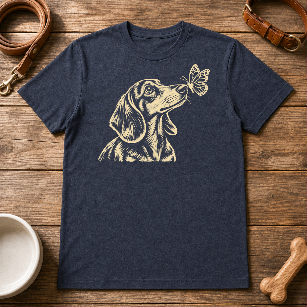 Dachshund Butterfly T-Shirt