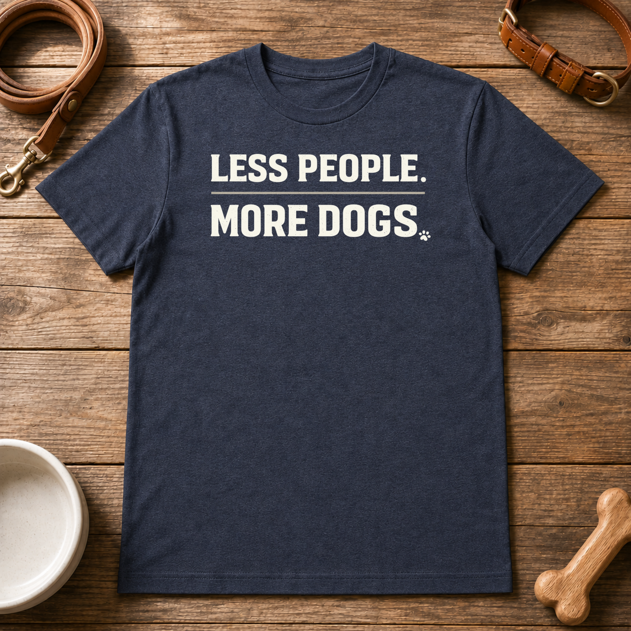 Less People More Dogs T-Shirt