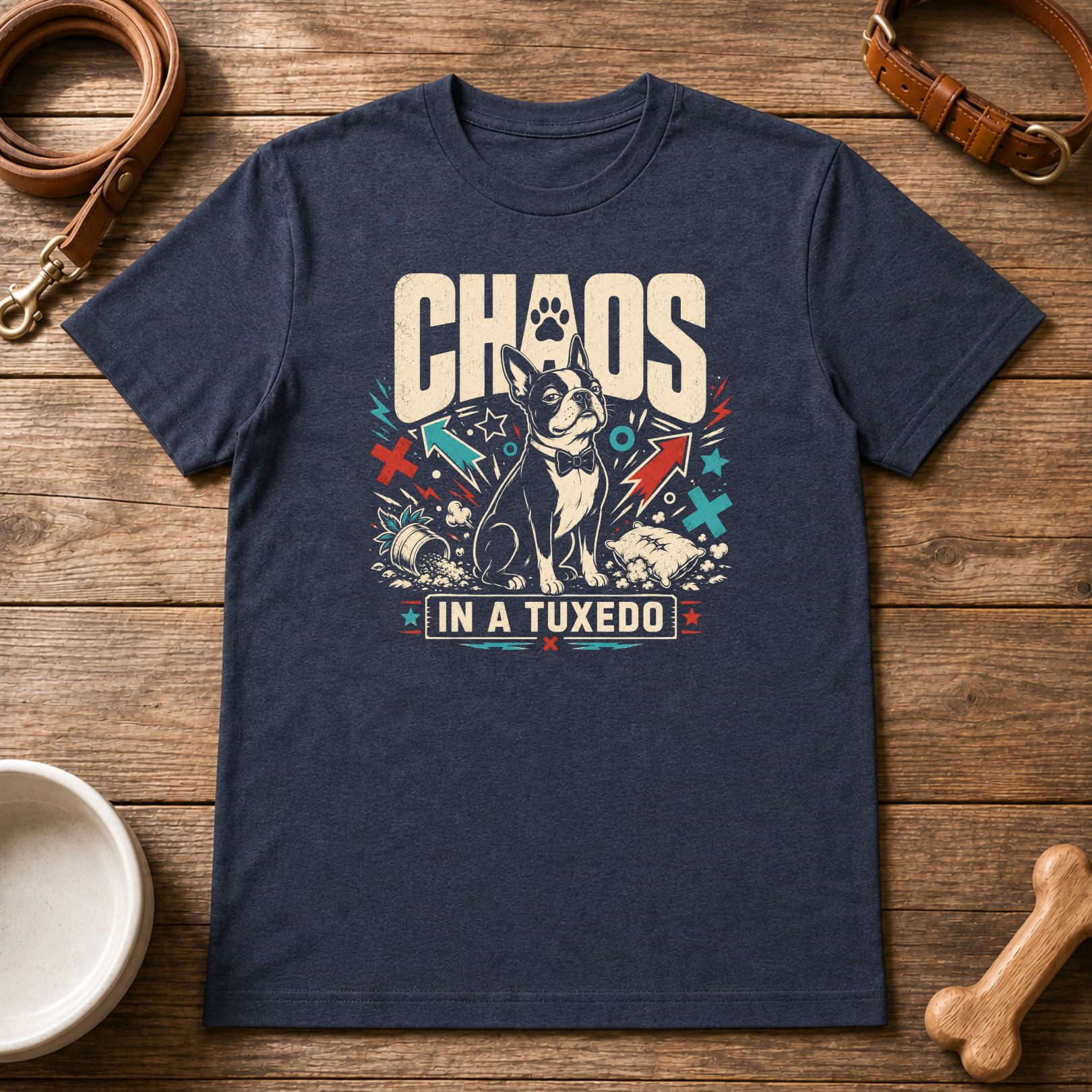 Chaos in a Tuxedo T-Shirt