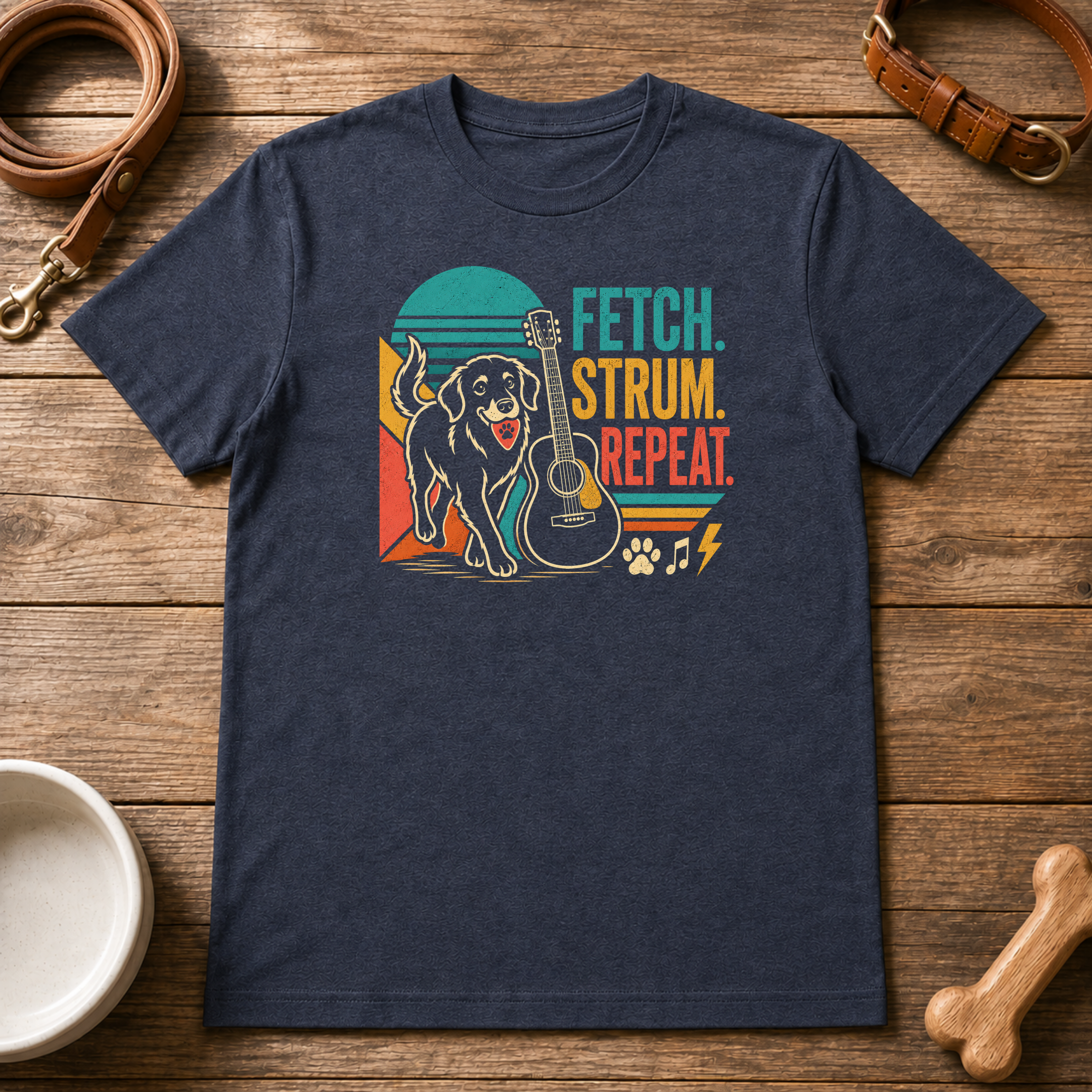 Fetch. Strum. Repeat. T-Shirt
