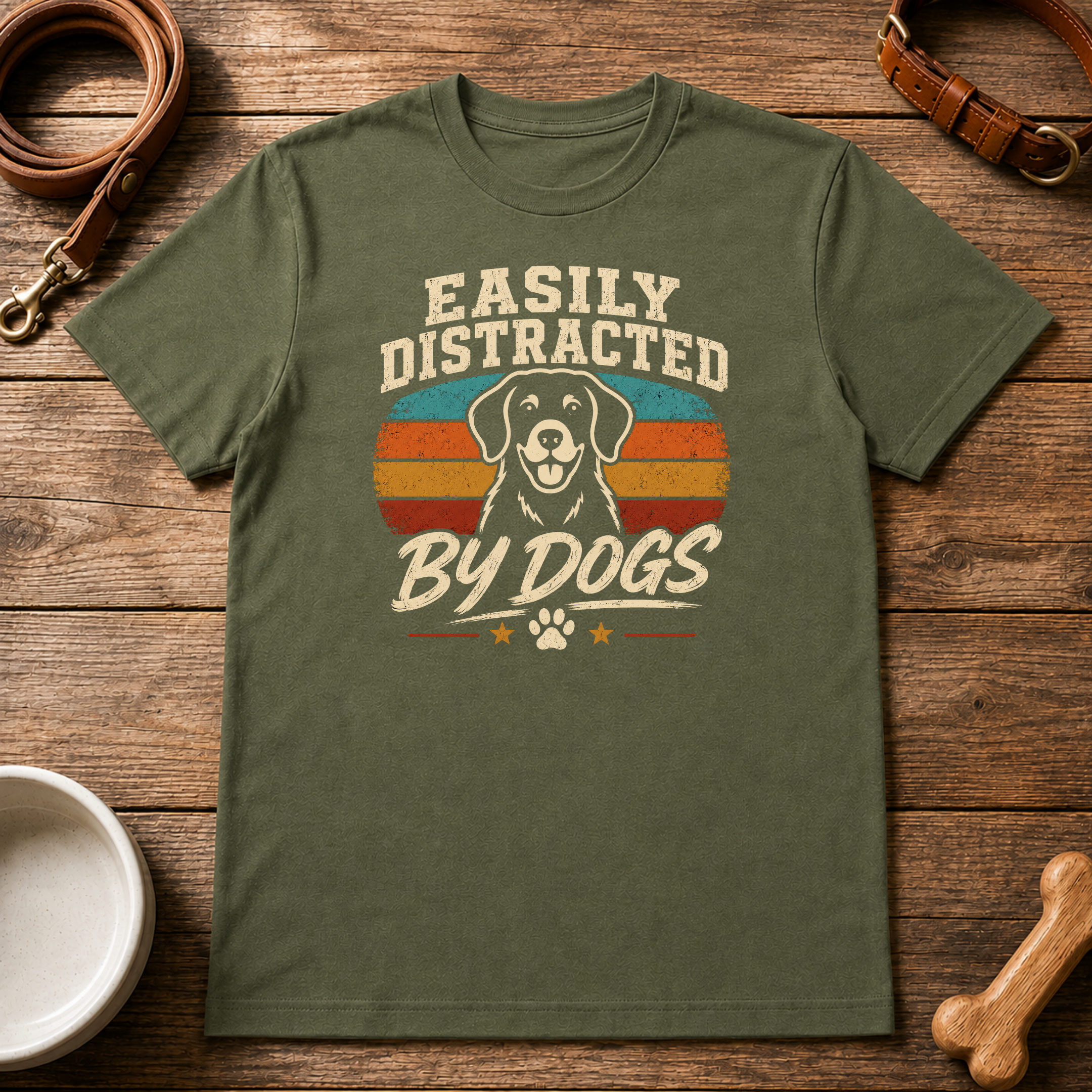 Easily Distracted by Dogs T-Shirt