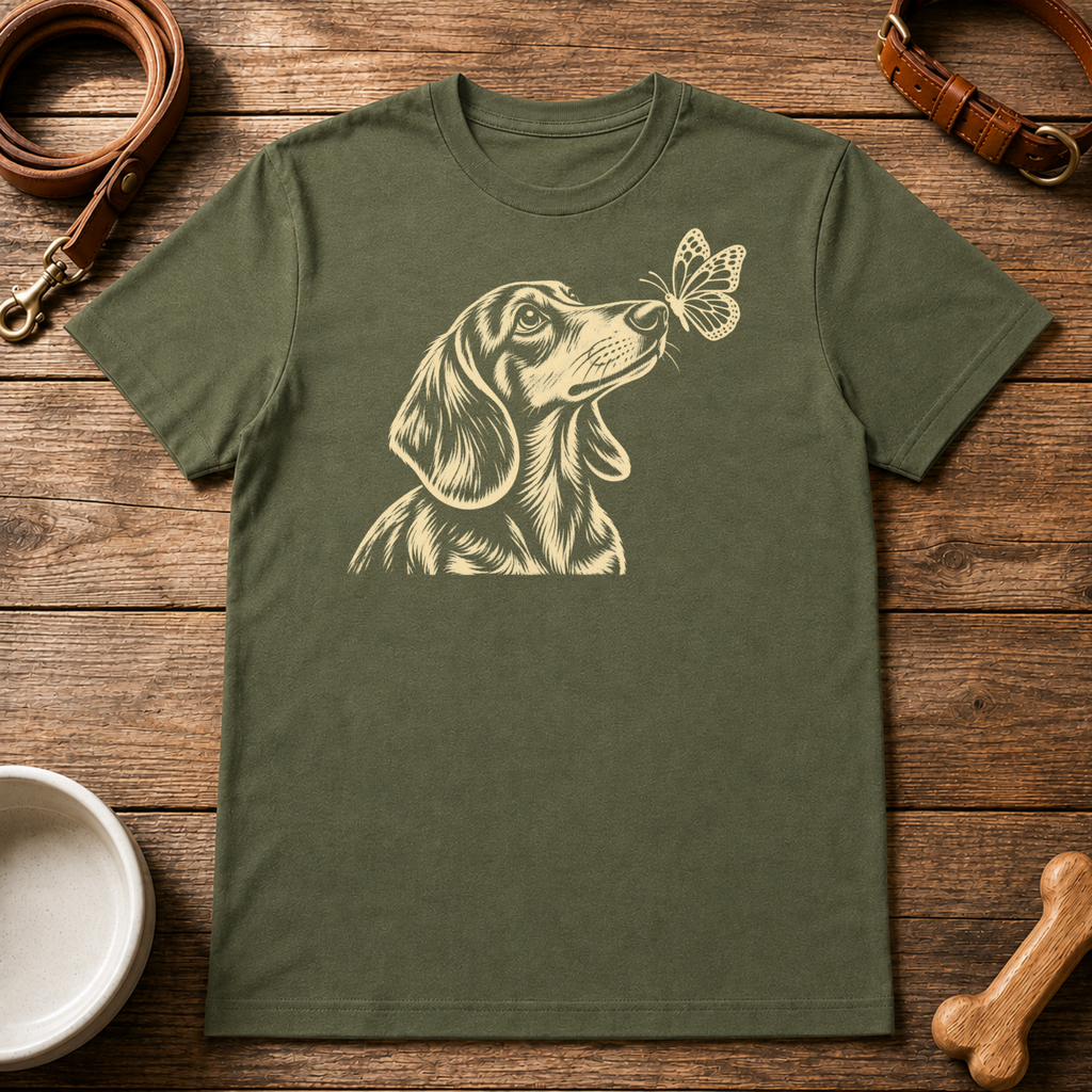 Dachshund Butterfly T-Shirt
