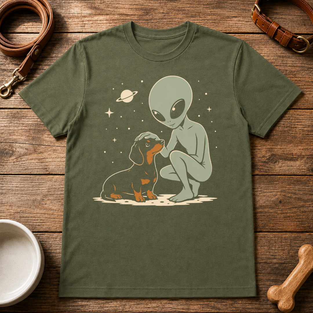 Dachshund and Alien T-Shirt