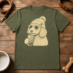 Doodle Drinking Iced Coffee T-Shirt