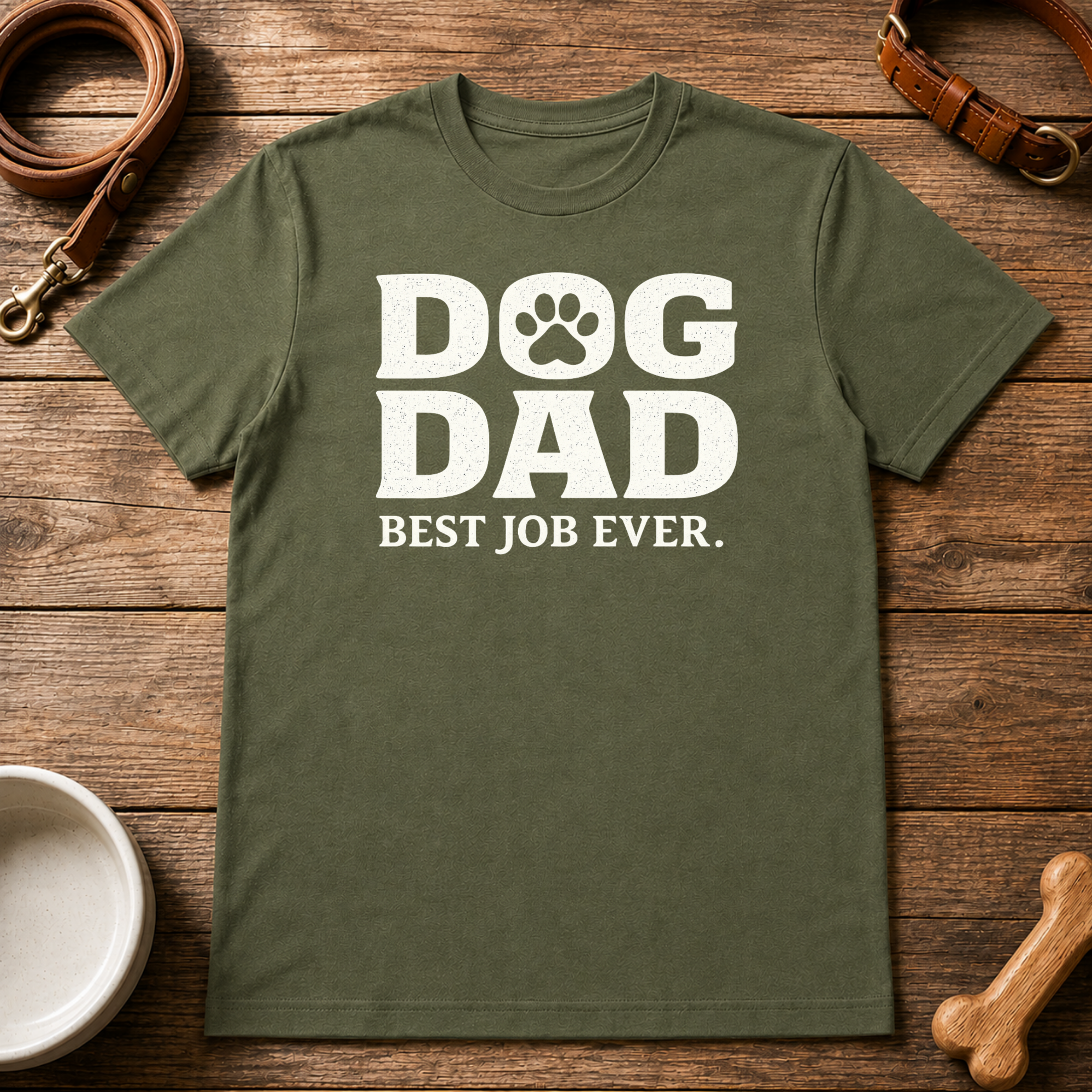 Dog Dad. Best Job Ever T-Shirt