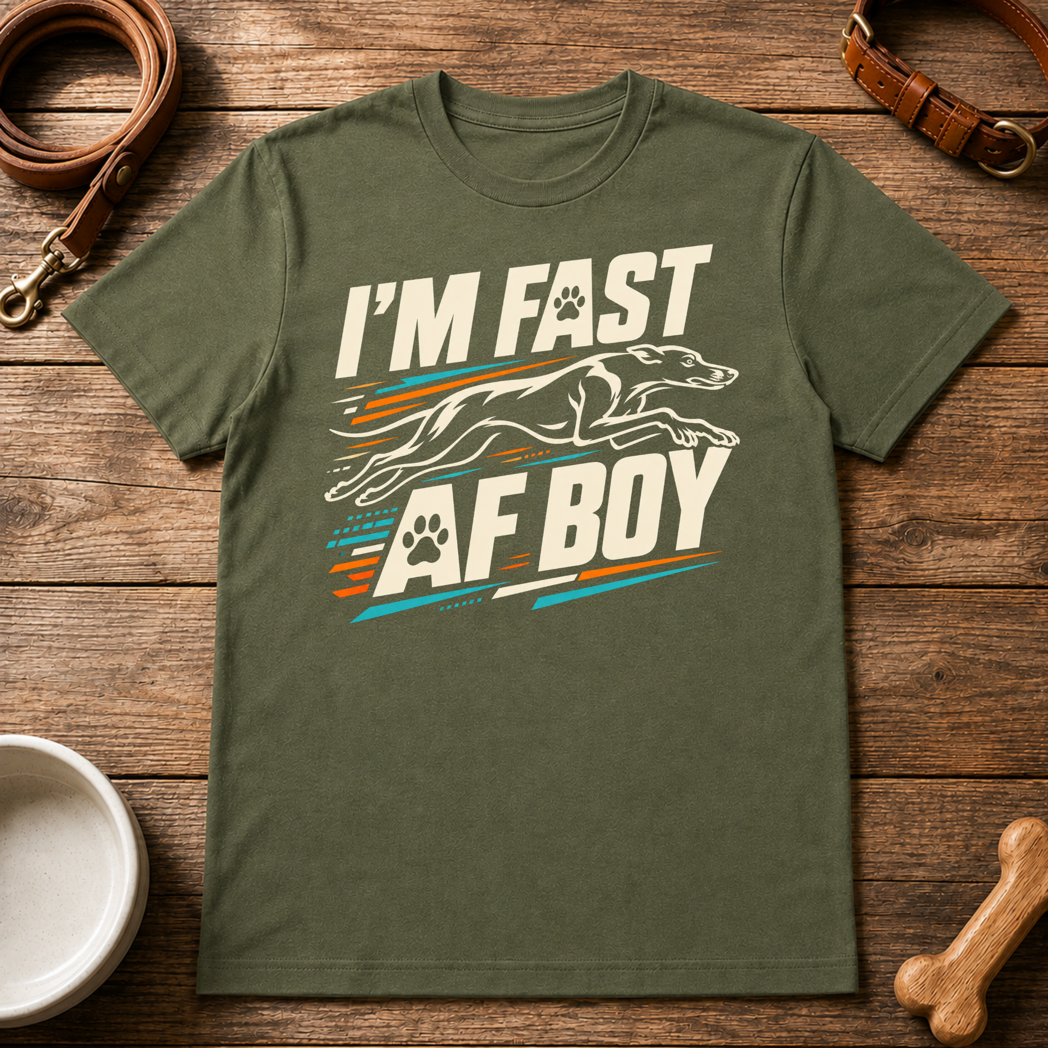 Greyhound I'm Fast AF Boy T-Shirt