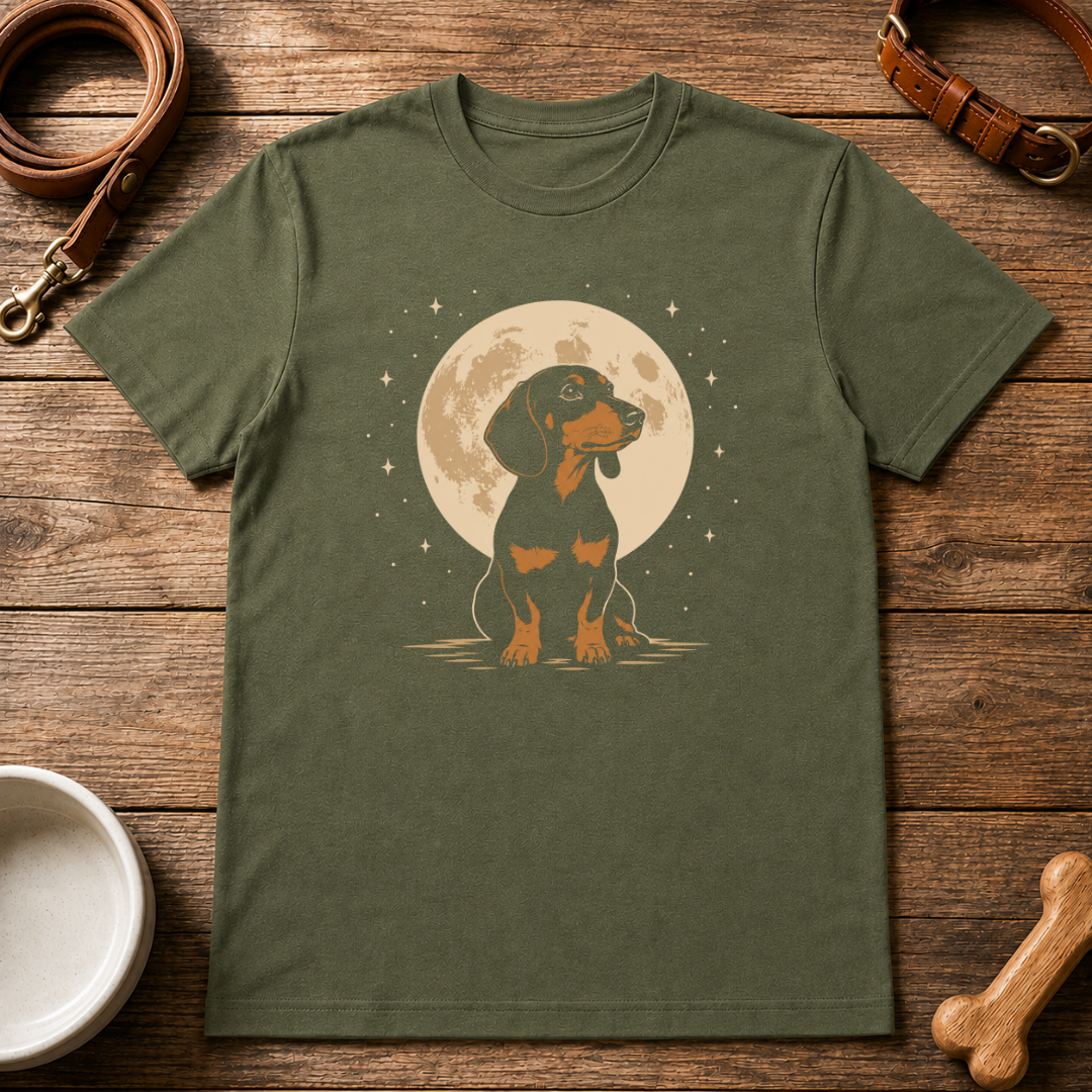 Moon Dachshund T-Shirt