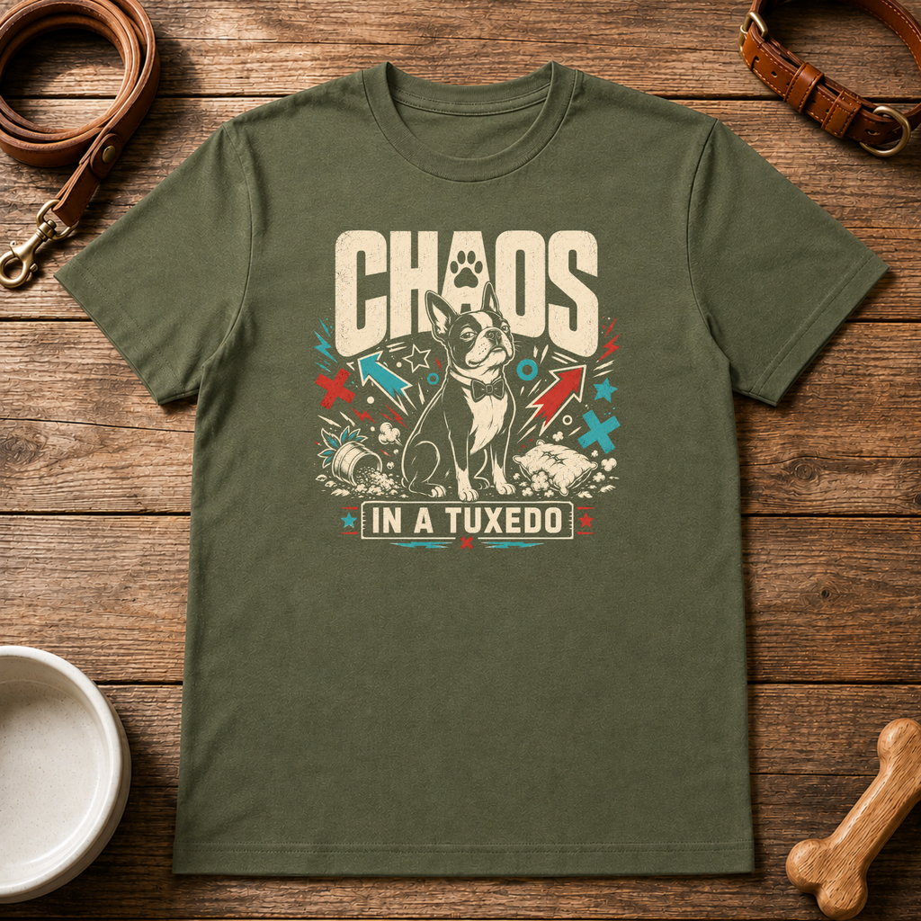 Chaos in a Tuxedo T-Shirt