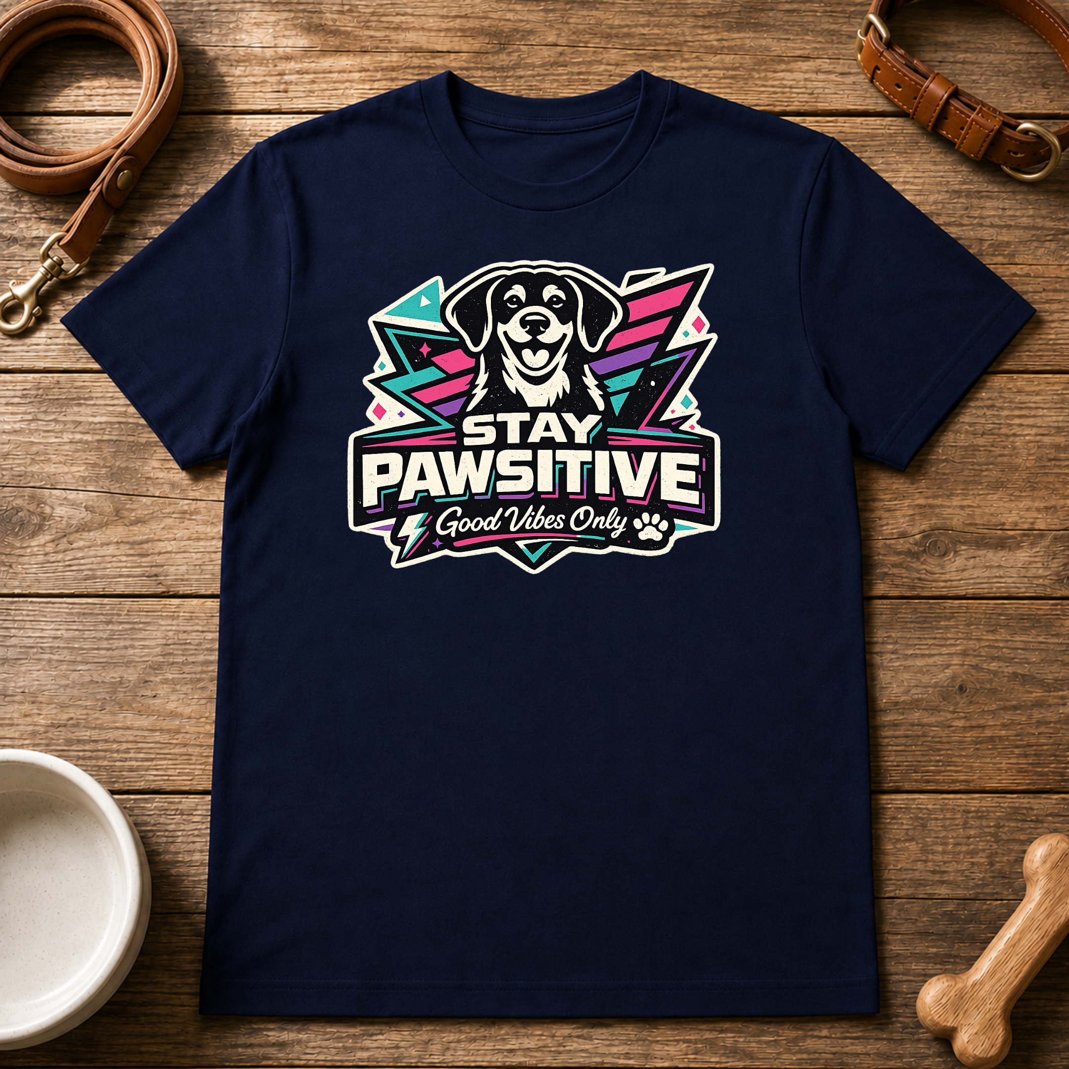 Stay Pawsitive T-Shirt