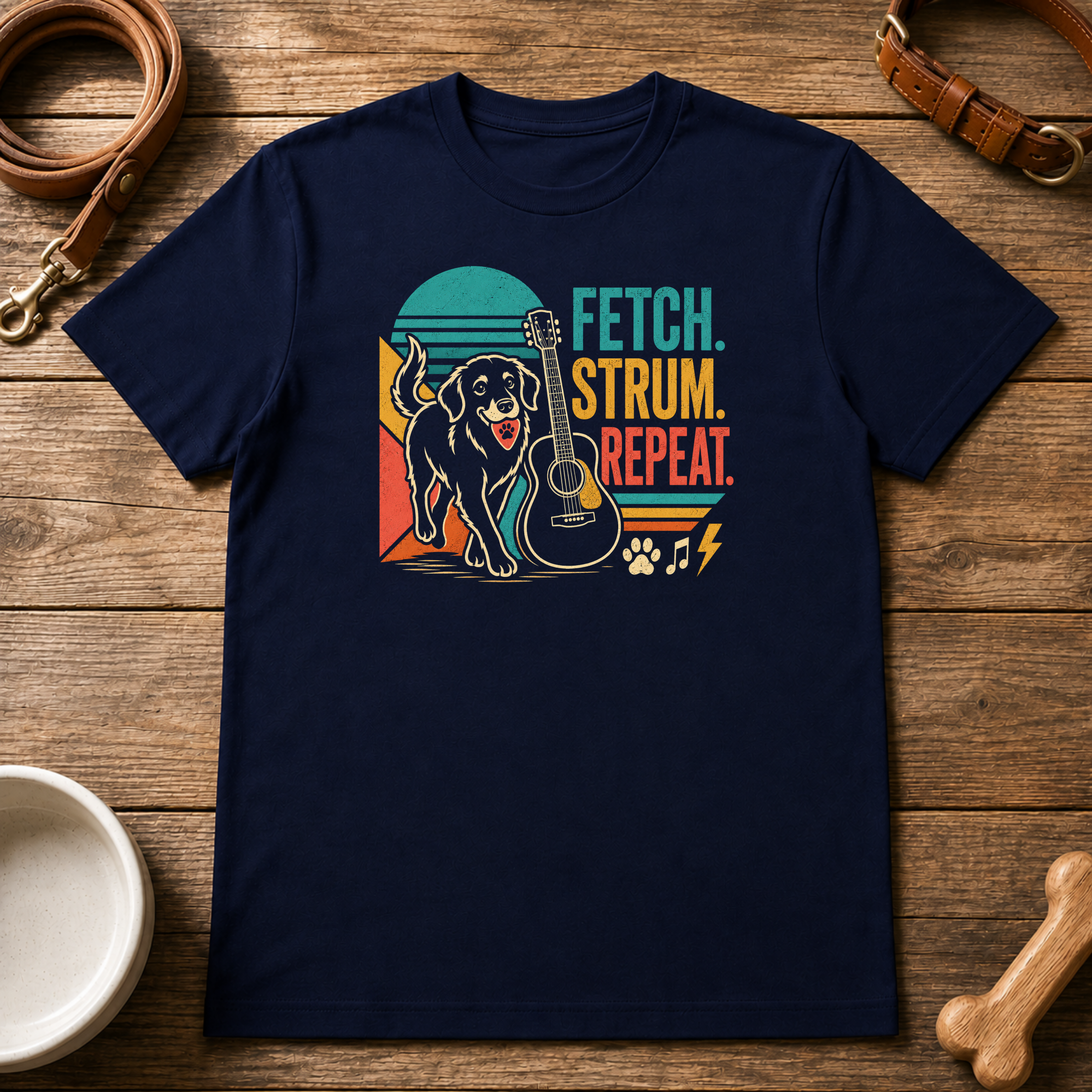 Fetch. Strum. Repeat. T-Shirt