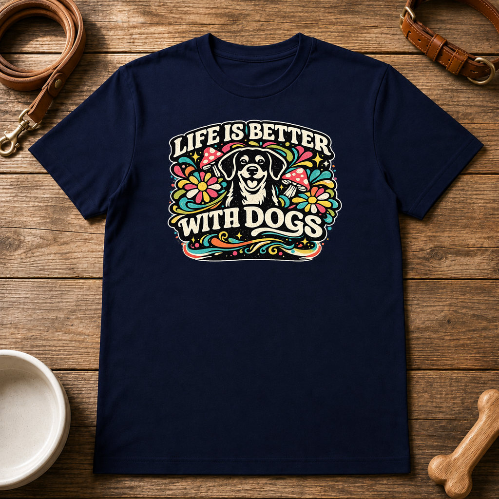 Life is Better with Dogs T-Shirt