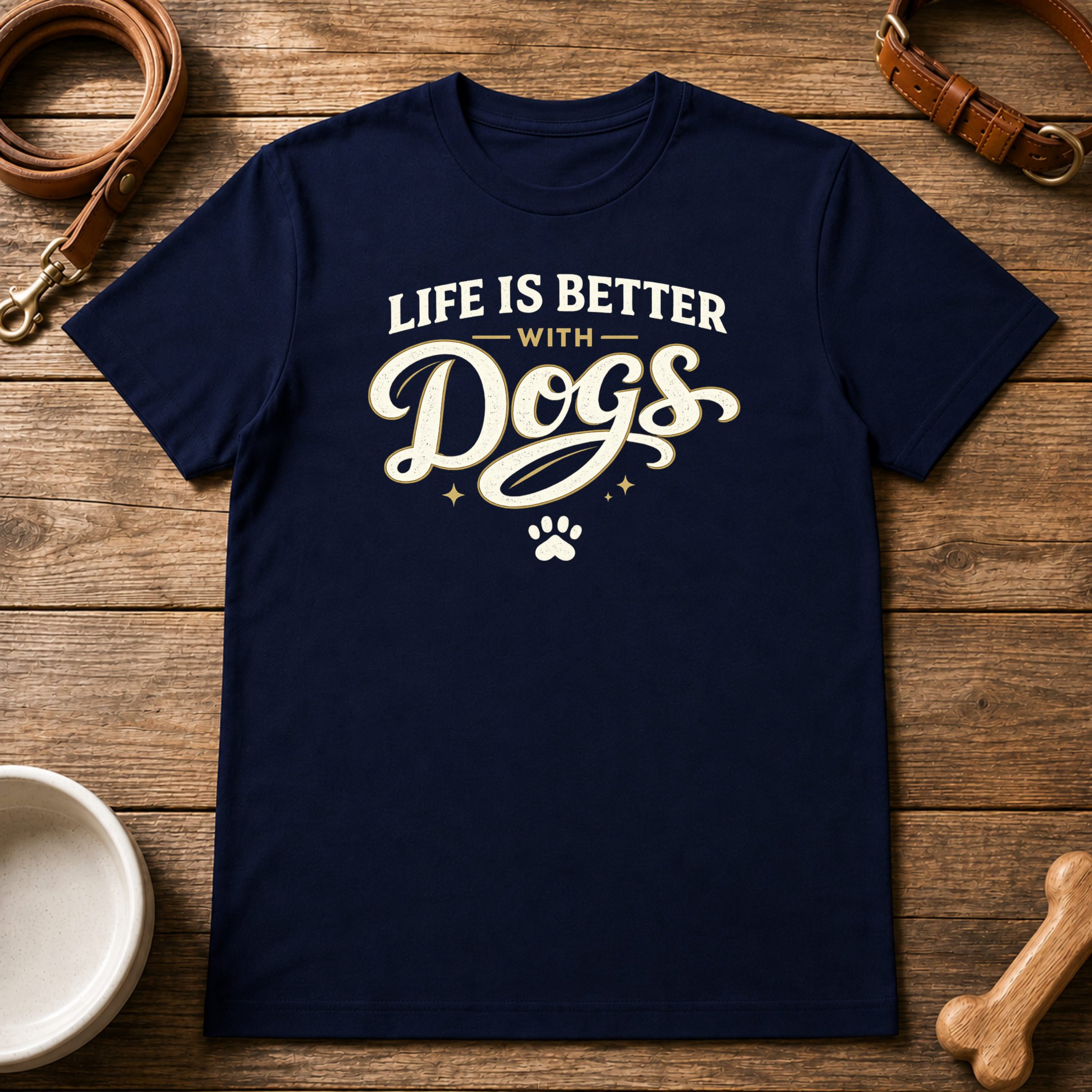 Life is Better with Dogs T-Shirt